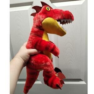 Build-A-Bear Red Raptor Dinosaur Plush 19" Stuffed Animal Plush 2021 BABW